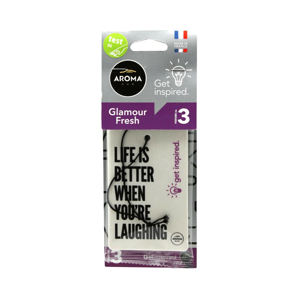Aroma Car Get Inspired Glamour Fresh Car Freshener Card 1s