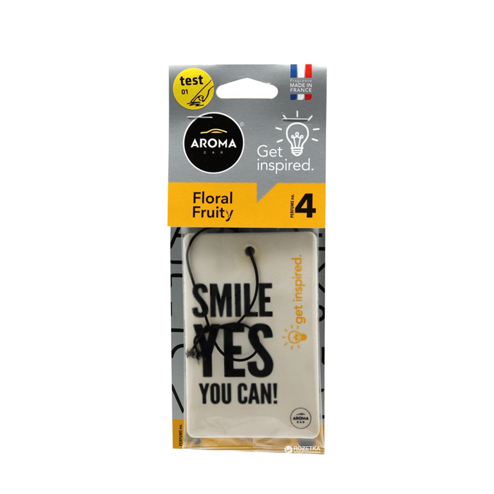 Aroma Car Get Inspired Flpral Fruity Car Freshener Card 1s