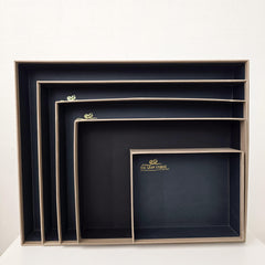 Beige Leather Tray