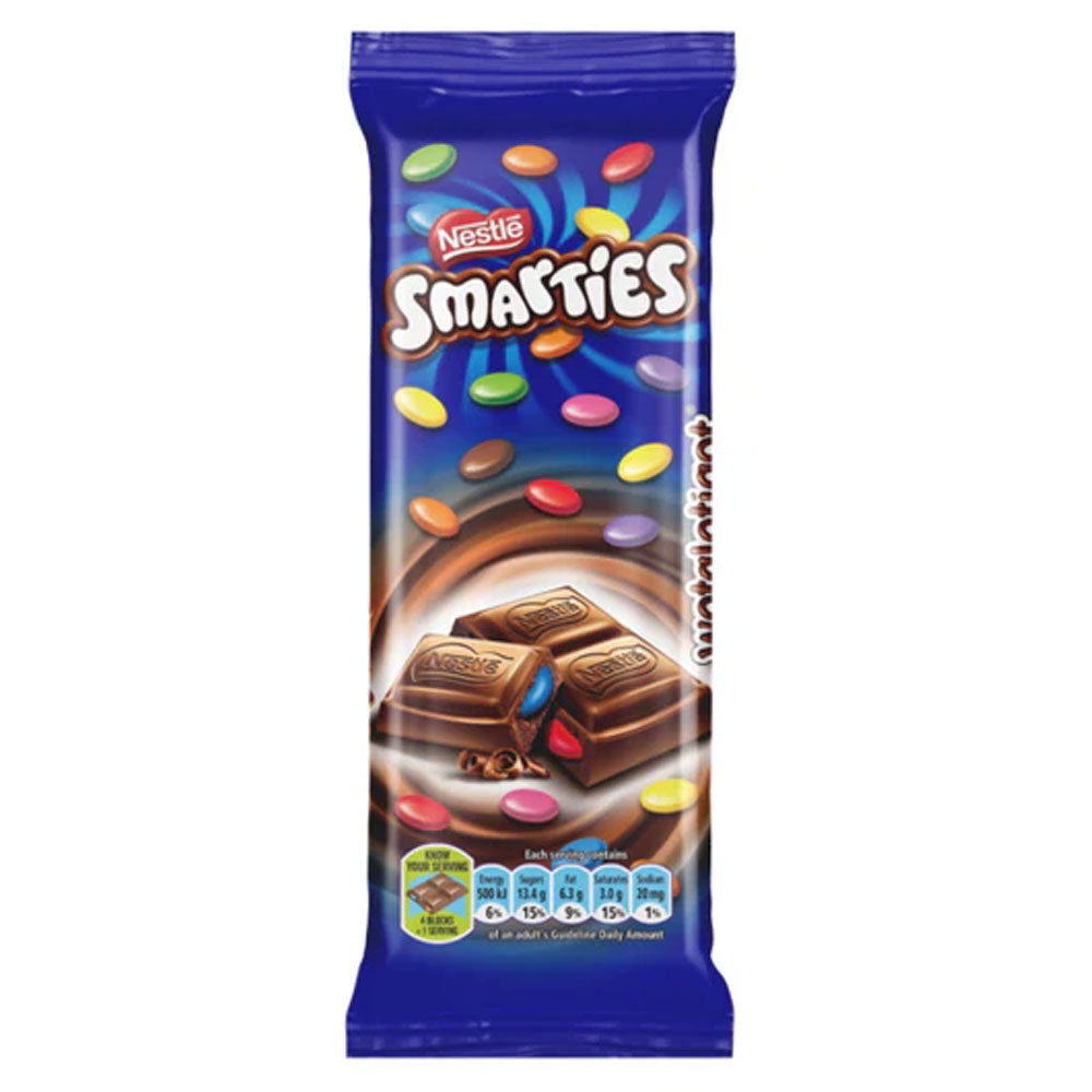Nestle Smarties Chocolate Bar 80g