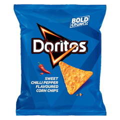 Doritos Sweet Chilli Pepper Flavoured Corn Chips 145g