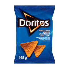 Doritos Sweet Chilli Pepper Flavoured Corn Chips 145g