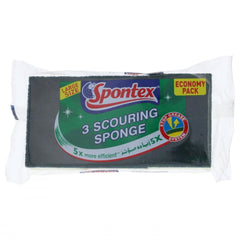Spontex 2 Scouring Sponge 3s
