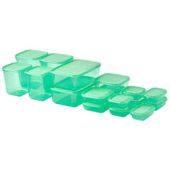 Ikea Pruta Food Containers With Lid 17s Green 705.971.00