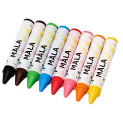 Ikea Mala Wax Crayon 8 Pack Mixed Colour 804.776.25