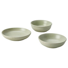 Ikea Mossmal plate bowl set of 3 light green 105.827.81