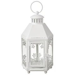 Ikea kringsynt lantern for tea light in/outdoor white 21cm 305.097.04