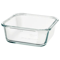 Ikea Food Container Square Glass 600ml 803.592.07