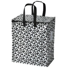Ikea Knalla bag black white 40x25x47cm 804.736.94