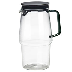 Ikea Skinnfisk jug with lid clear glass 1.2 ltr 605.975.20