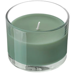 Ikea Lotsfagel scented glass candle fig leaf green 20Hr 906.084.33