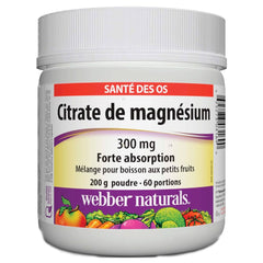 Webber Naturals Magnesium Citrate 300mg Powder 200g