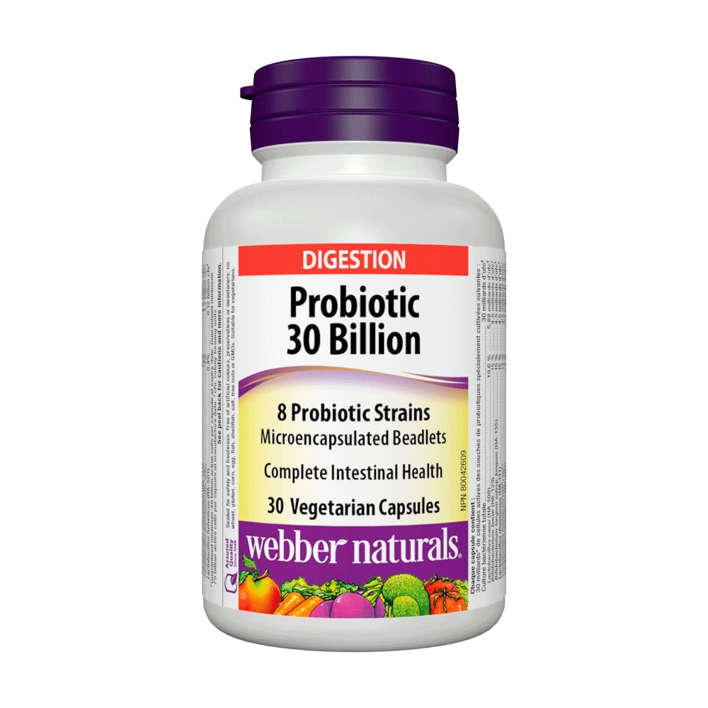 Webber Naturals Probiotic 30 Billion Veg Cap 30s