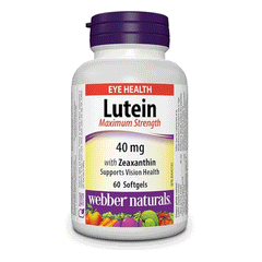 Webber Naturals Lutein 40mg With Zeaxanthin Softgels 60s