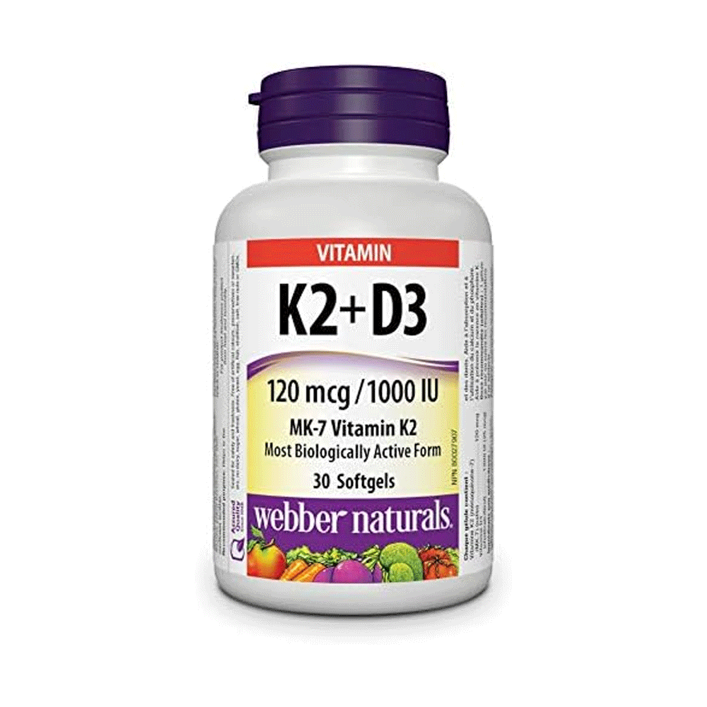 Webber Naturals K2+d3 Softgels 30s