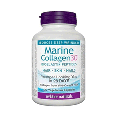 Webber Naturals Marine Collagen30 Bioelastin Peptides Cap 120s