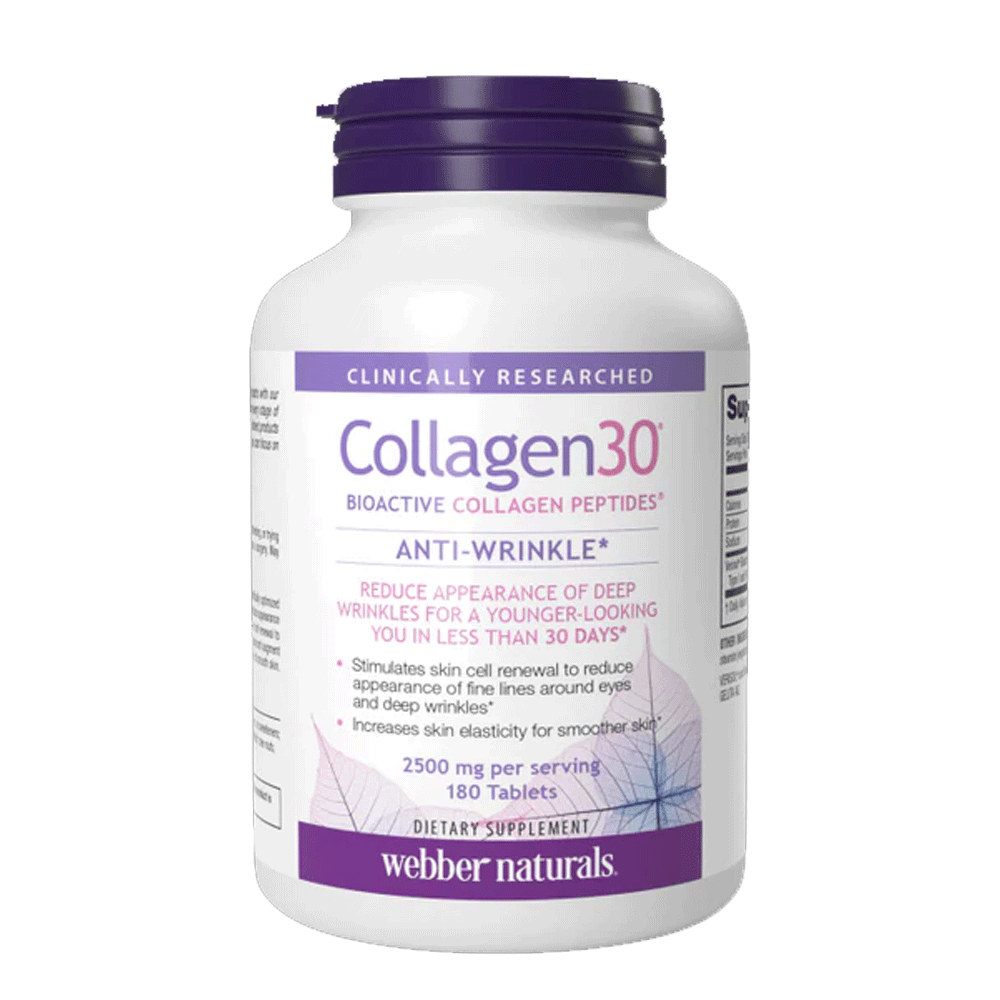 Webber Naturals Collagen 30 Anti-Wrinkle 2500mg Tab 180s