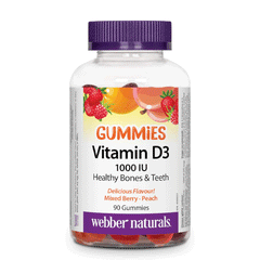 Webber Naturals Vitamin D3 1000iu Gummies 90s