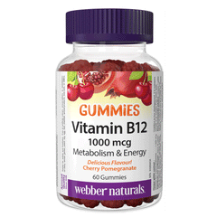 Webber Naturals Vitamin B12 1000mcg Gummies 60s