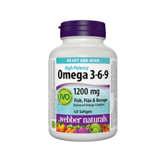 Webber Naturals Omega 3-6-9 1200mg 60s