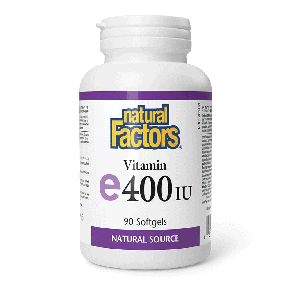 Natural Factors Vitamin E 400iu Softgels 90s