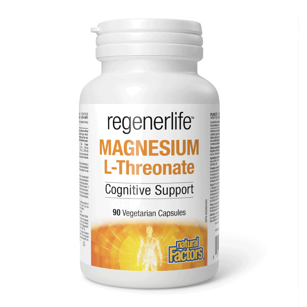 Natural Factors Regenerlife Magnesium L-Threonate Veg Cap 90s