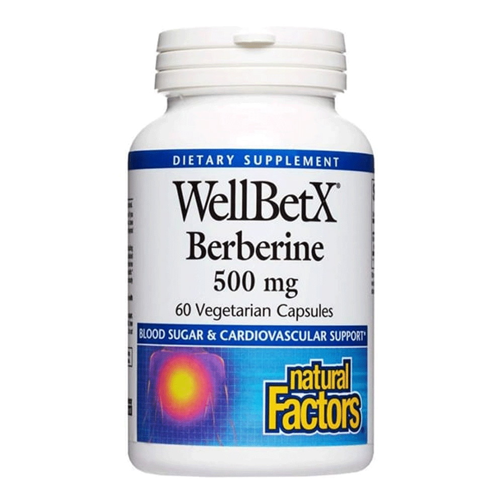 Natural Factors Wellbetx Berberine 500mg Cap 60s