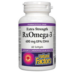 Natural Factors Extra Strength Rx Omega-3 Epa/Dha 600mg Softgels 60s