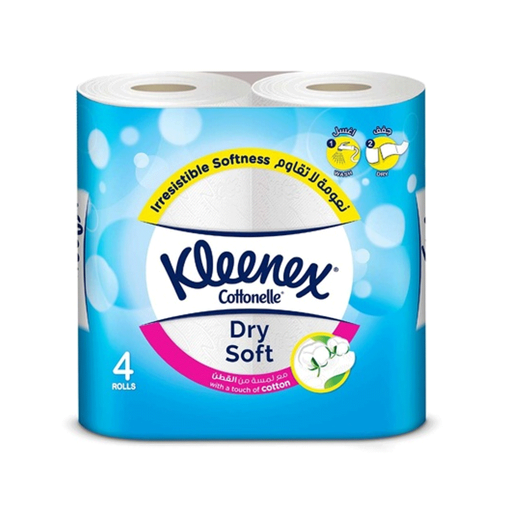 Kleenex Dry Soft Toilet Tiisue Rolls 4x2ply