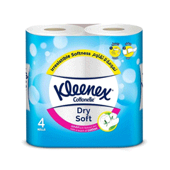 Kleenex Dry Soft Toilet Tiisue Rolls 4x2ply