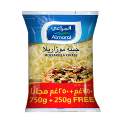 Almarai Mozzarella Shredded Cheese Full Fat 450g