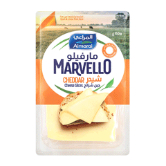 Almarai Marvello Cheddar Cheese Slices 150g