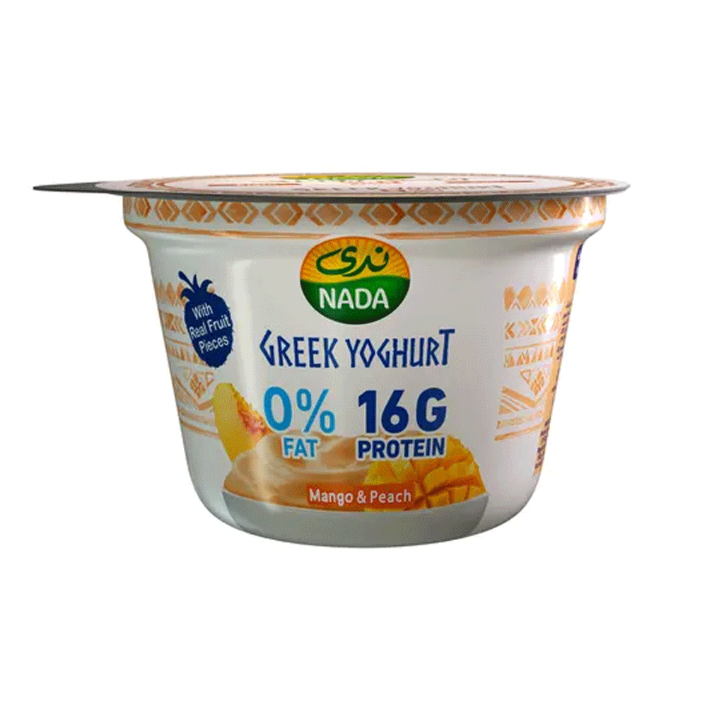 Nada Greek Yoghurt Low Fat Mango & Peach 160g