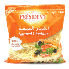 President Natural Cheddar Shredded Cheese 450g