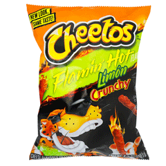 Cheetos Crunchy Flamin Lime Hote Flavored 65g