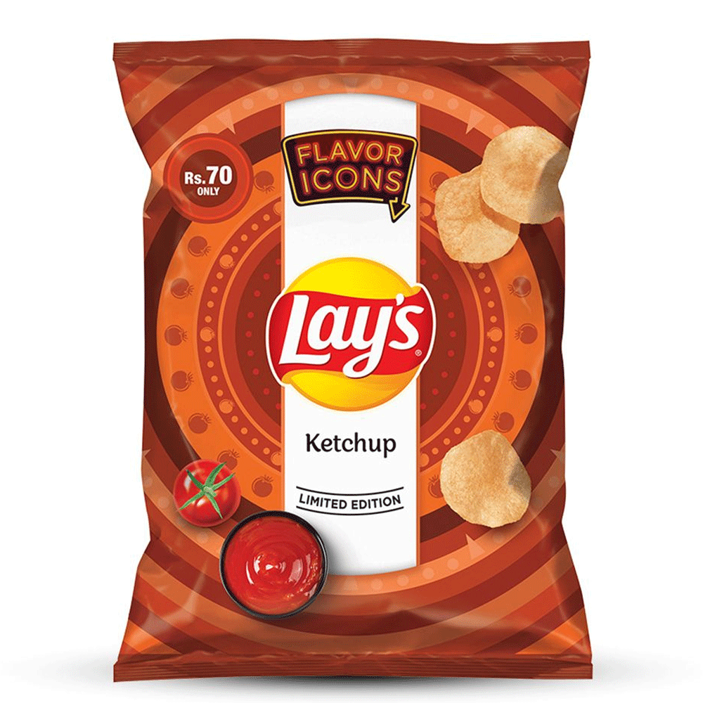Lays Tomato Ketchup Chips 45g