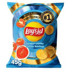 Lays Tomato Ketchup Chips 45g