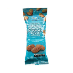Great Value Natural Raw Almonds 75g