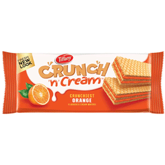 Tiffany Wafer Crunch N Cream Orange 150g