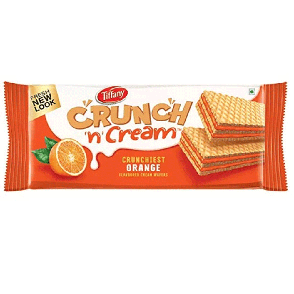 Tiffany Wafer Crunch N Cream Orange 76g