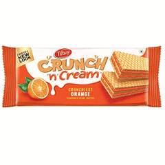Tiffany Wafer Crunch N Cream Orange 76g