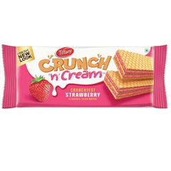 Tiffany Wafer Crunch N Cream Strawberry 76g