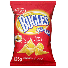 Tiffany Bugles Salted Crispy Corn Snacks 125g
