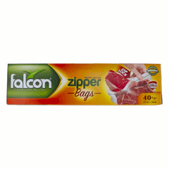Falcon Zip Lock Zipper Bags 40s Size 27cm X 30cm