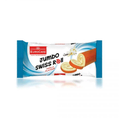 Euro Cake Jumbo Swiss Roll Vanilla Flavour 50g
