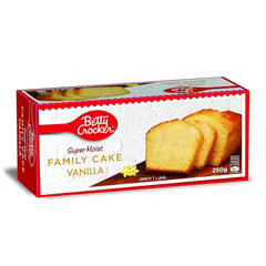 Betty Crocker Super Moist Family Cake Vanilla 250g