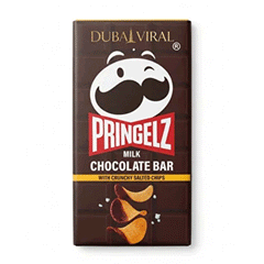 Pringlez Milk Chocolate Bar With Crunchy Salted Chips 140g