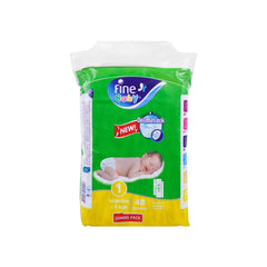 Fine Baby New Born 01 Jumbo Pack Diapers 48s