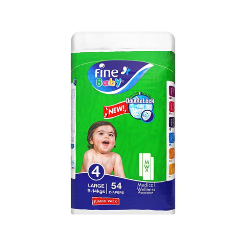 Fine Baby Large 04 Jumbo Pack Diapers 54s