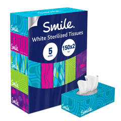 Fine Smile Smoth White Tissue Box 150x2ply